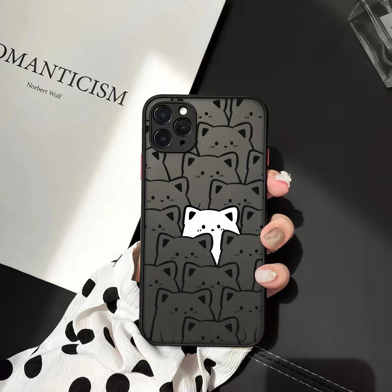 Cute Cat Silicone iPhone Case - Yurei Works