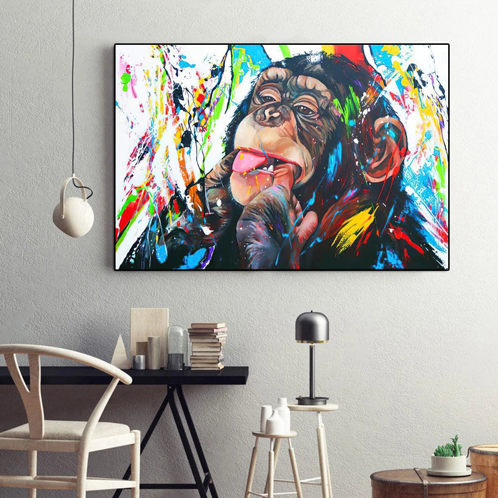 Graffiti Monkey Poster - Yurei Works