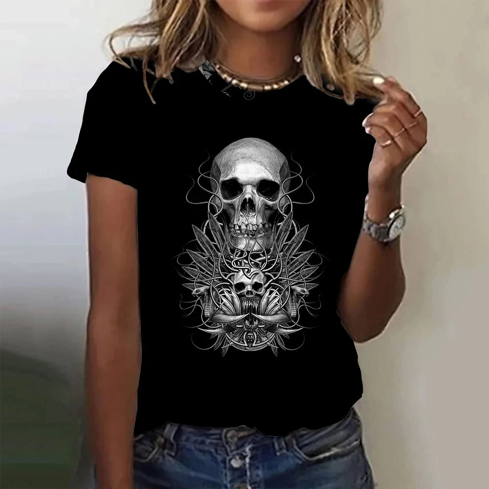 Vintage Skull Tee - Horror T Shirt