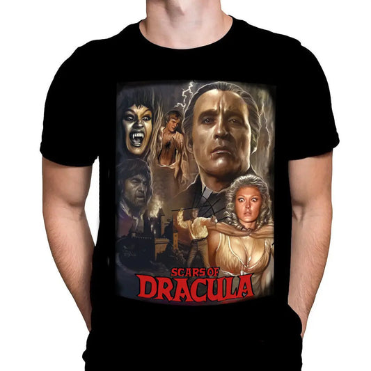 Scars of Dracula Classic Horror Poster Tee - Yurei Works