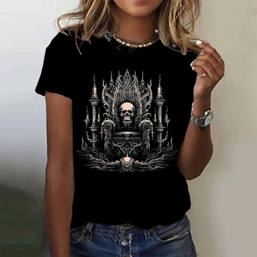 Vintage Skull Tee - Horror T Shirt