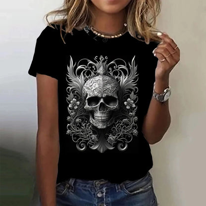 Vintage Skull Tee - Horror T Shirt