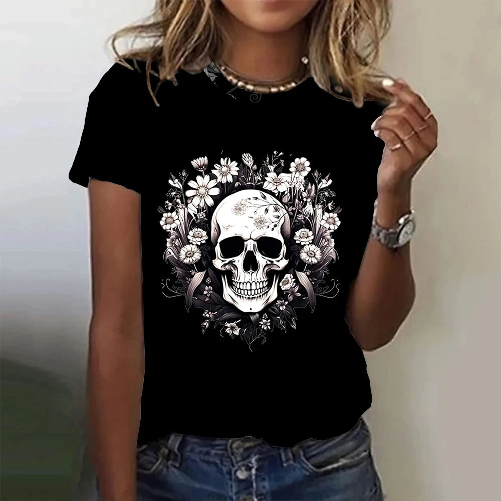 Vintage Skull Tee - Horror T Shirt