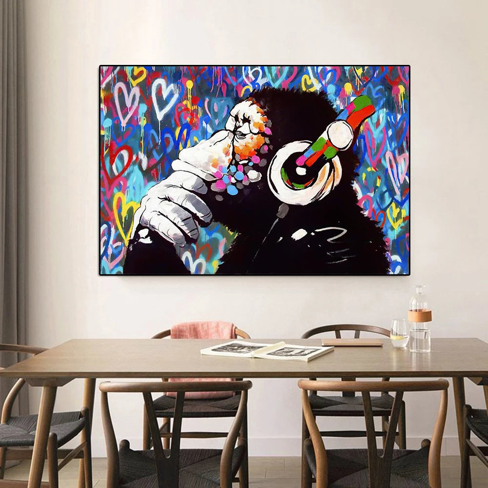 Graffiti Monkey Poster - Yurei Works