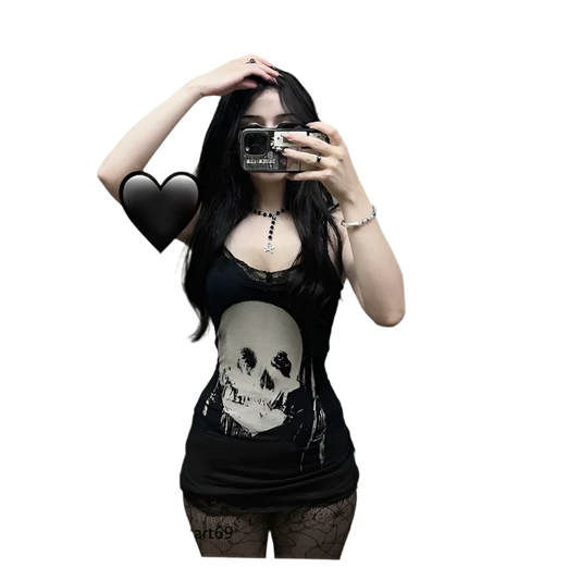 Cyber Punk Skull Dress - Yurei Works