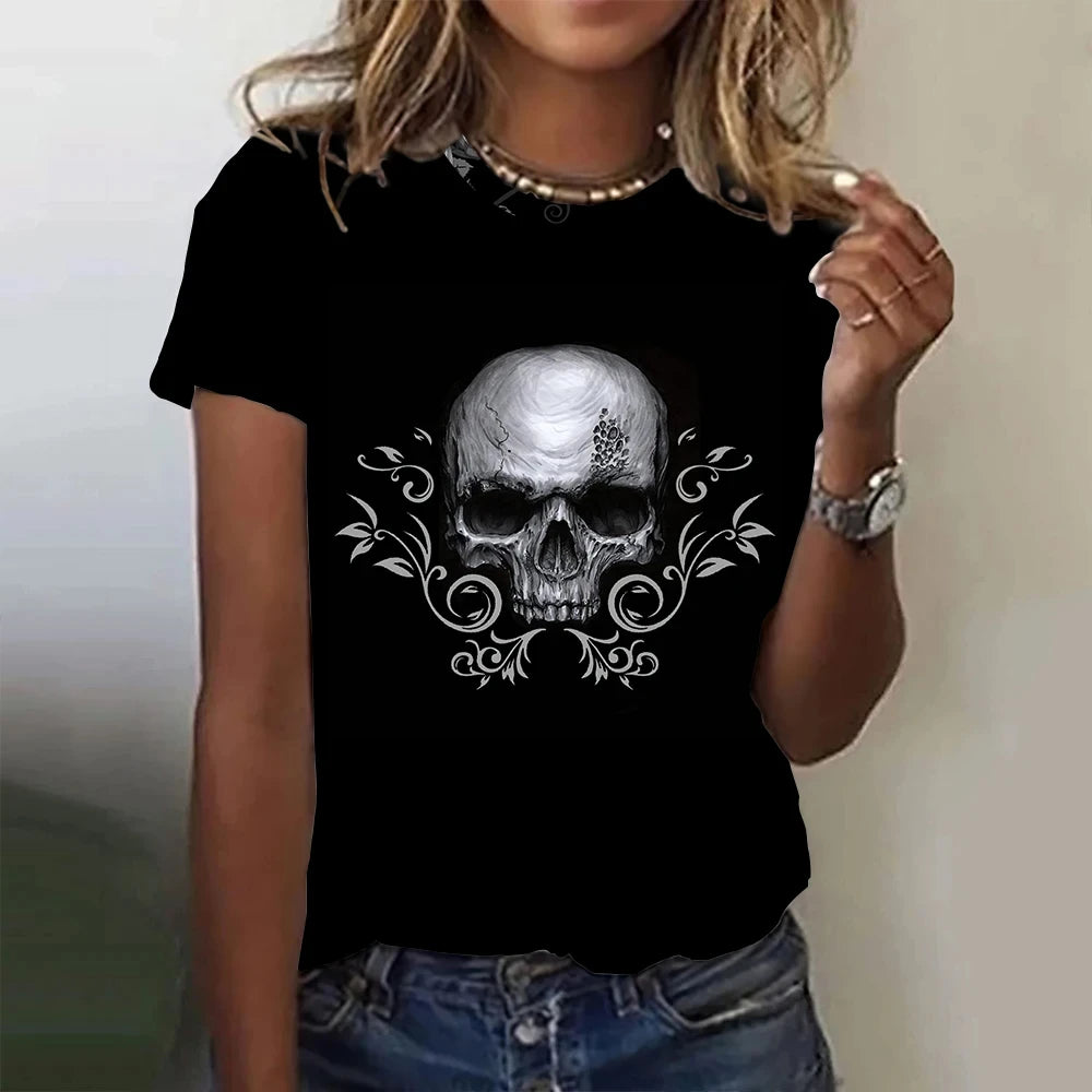 Vintage Skull Tee - Horror T Shirt