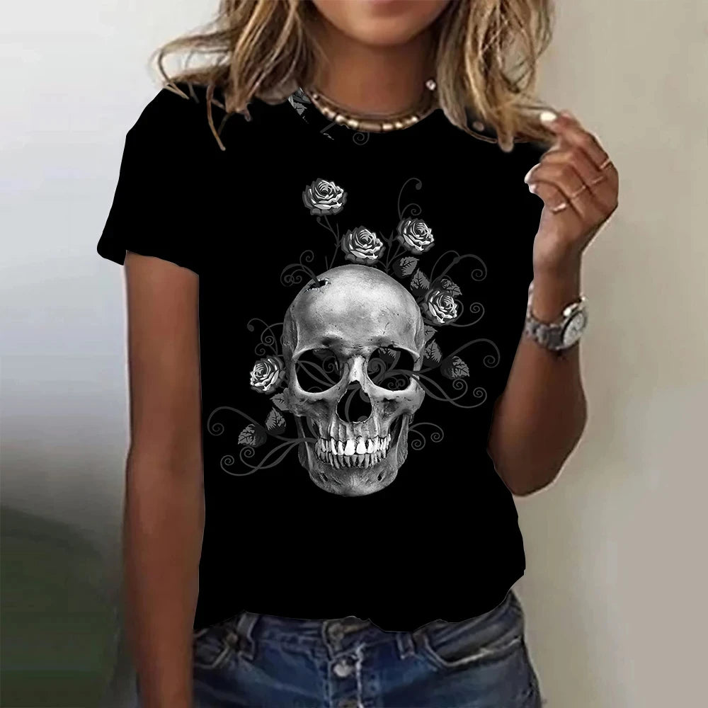 Vintage Skull Tee - Horror T Shirt