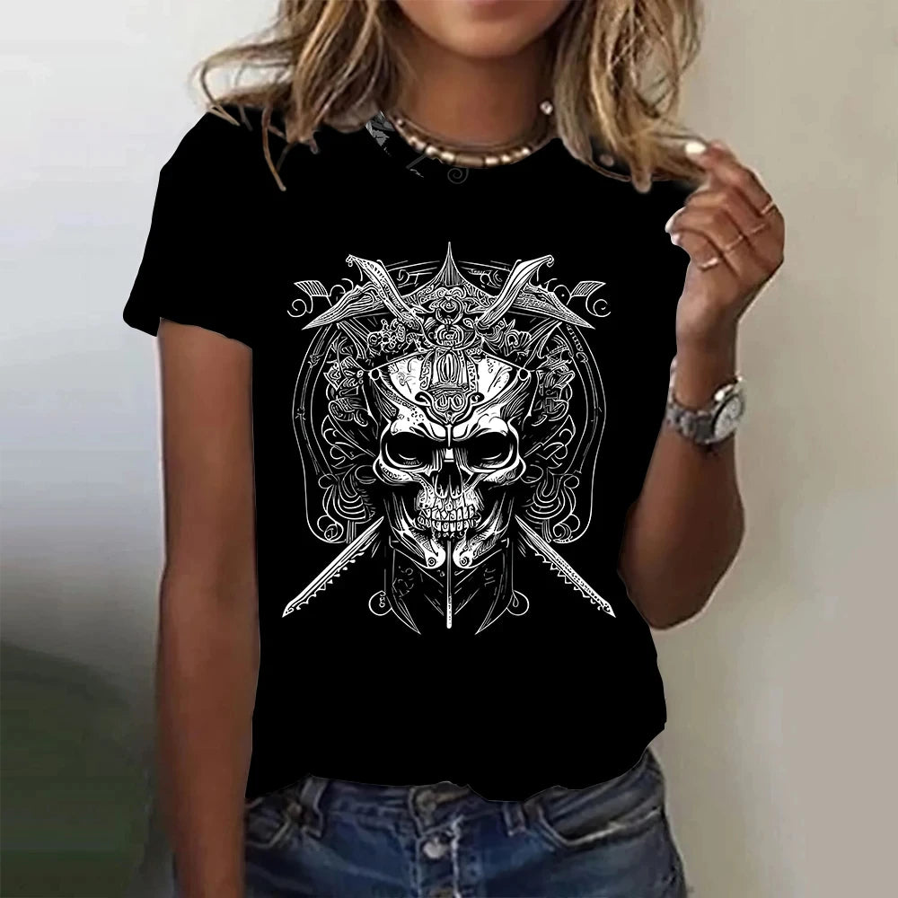 Vintage Skull Tee - Horror T Shirt