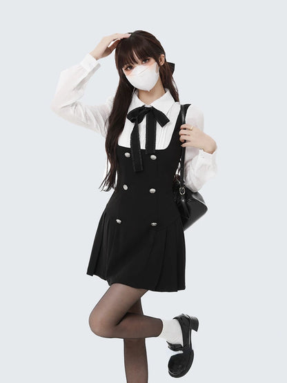 Chic Bow Mini Dress - Yurei Works