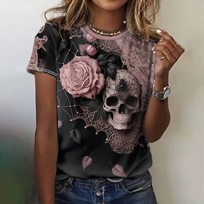 Vintage Skull Tee - Horror T Shirt