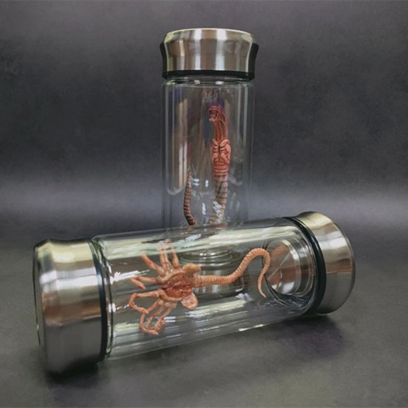 Alien Jar Xenomorph Specimen - Facehugger Embryo Glass Jar Movie Prop Replica - Yurei Works