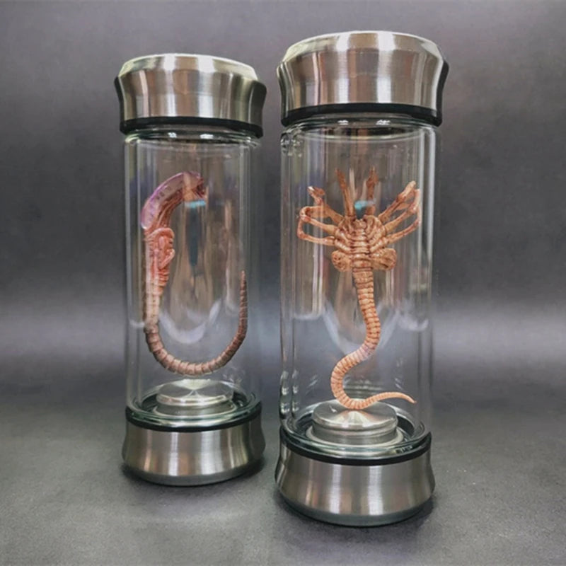 Alien Jar Xenomorph Specimen - Facehugger Embryo Glass Jar Movie Prop Replica - Yurei Works