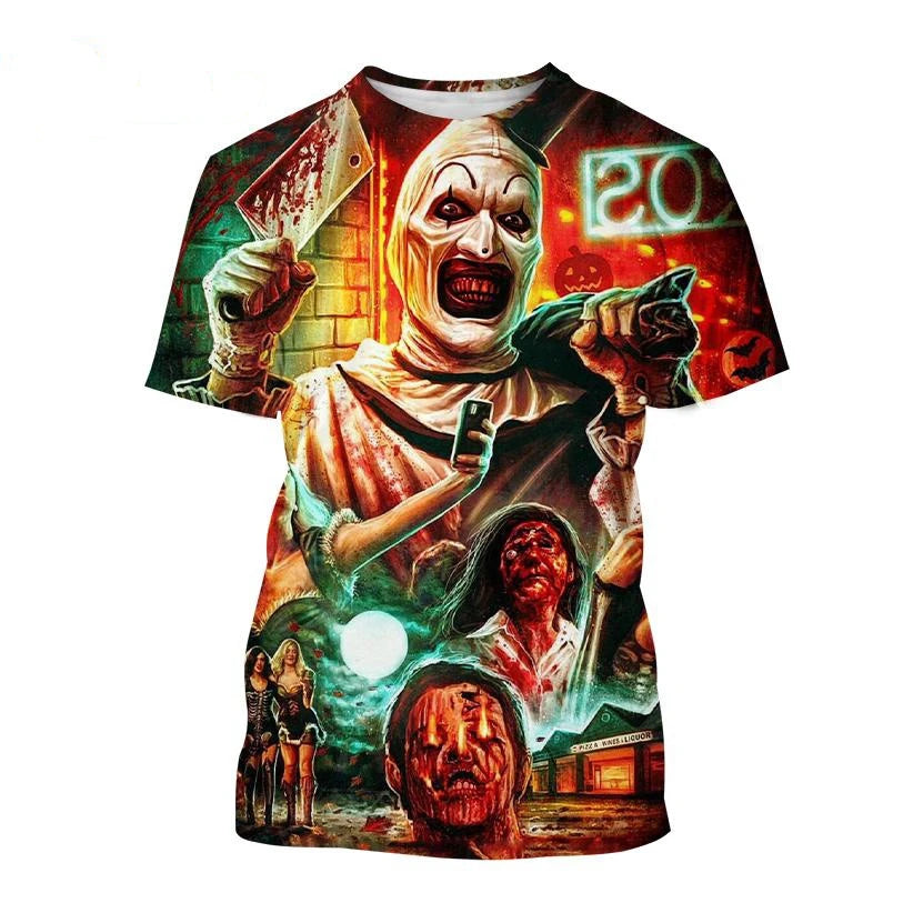 Premium Terrifier Clown Horror T-Shits