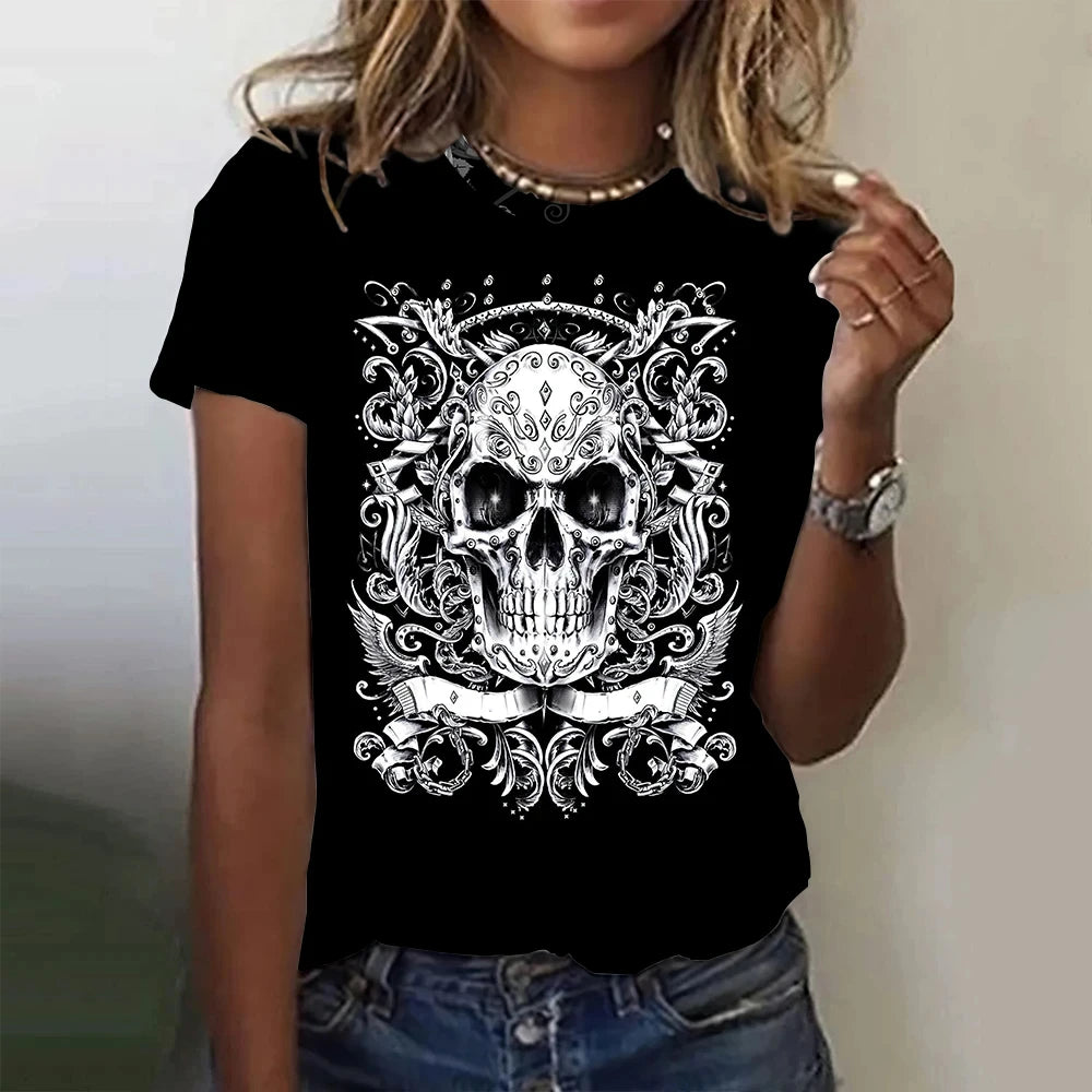 Vintage Skull Tee - Horror T Shirt