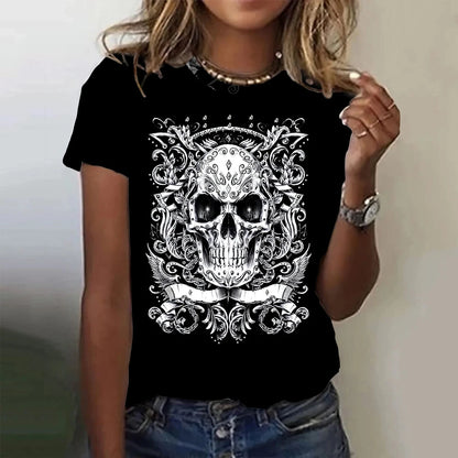 Vintage Skull Tee - Horror T Shirt