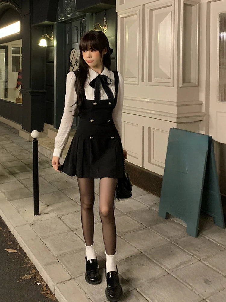 Chic Bow Mini Dress - Yurei Works