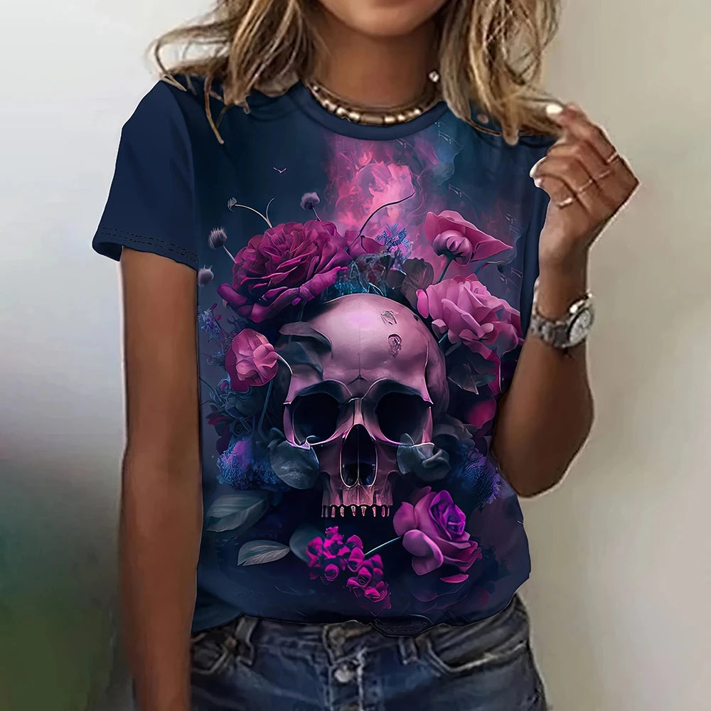 Vintage Skull Tee - Horror T Shirt