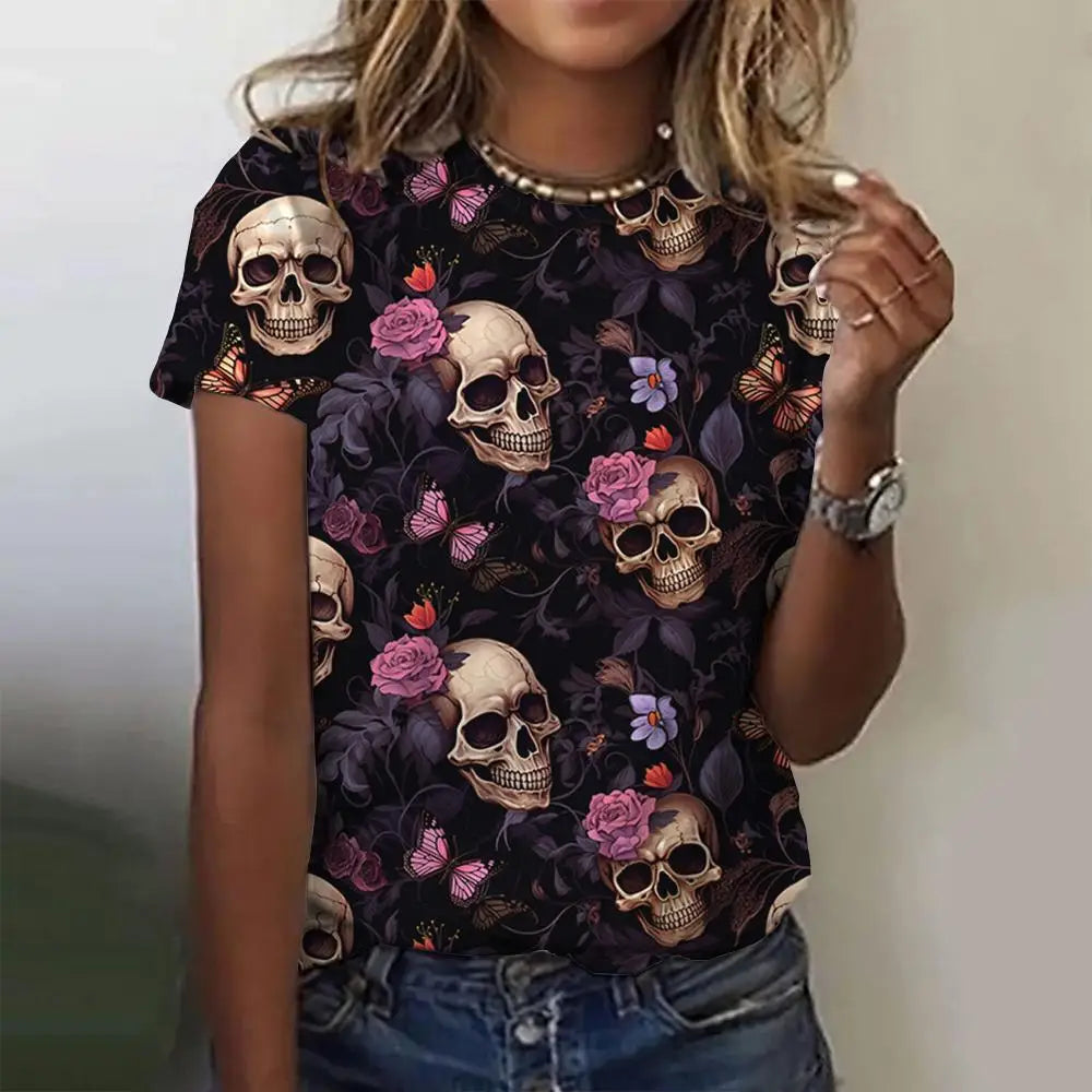 Vintage Skull Tee - Horror T Shirt