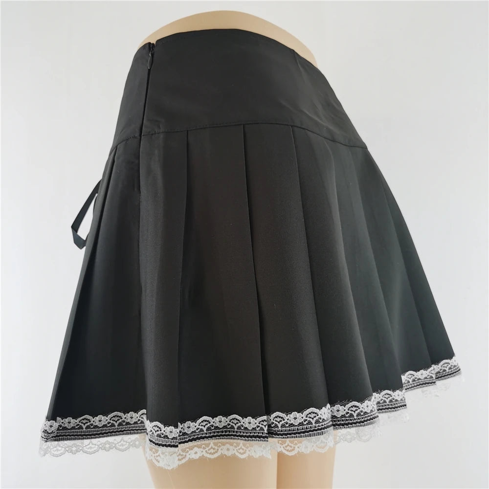 Punk Gothic Mini Skirt - Yurei Works