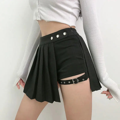 Punk Gothic Mini Skirt - Yurei Works