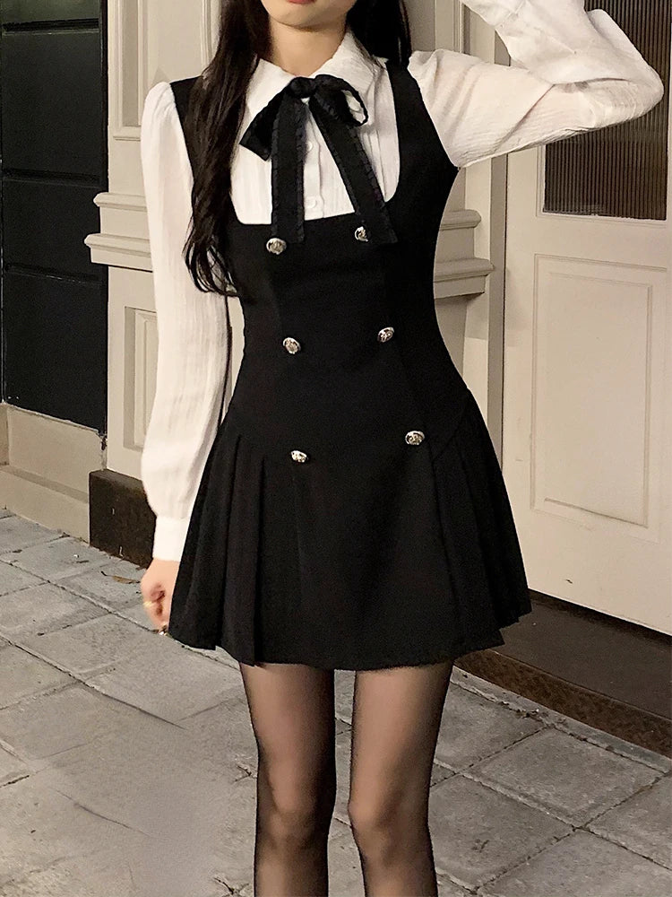 Chic Bow Mini Dress - Yurei Works