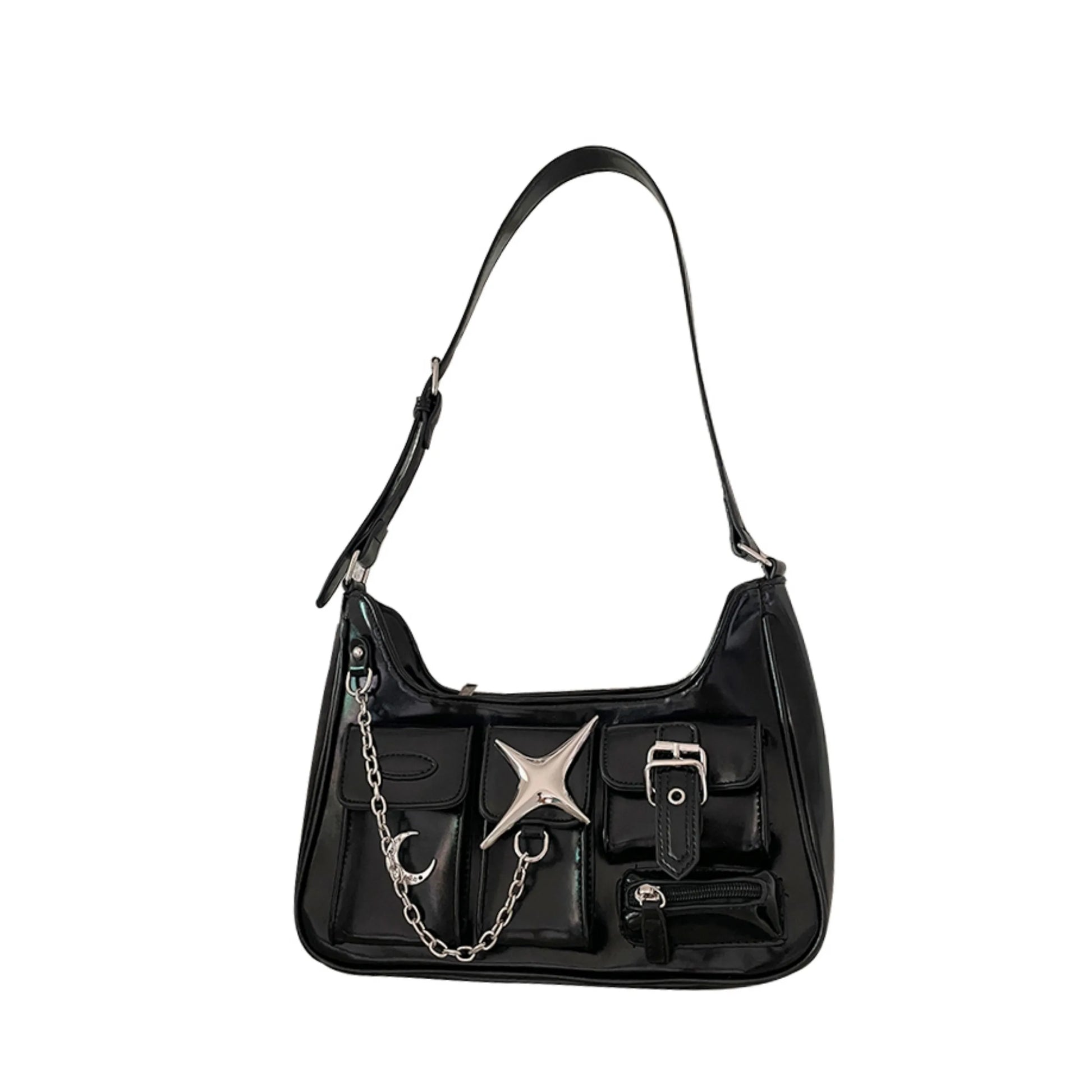 Gothic Y2K Shoulder Bag - Yurei Works