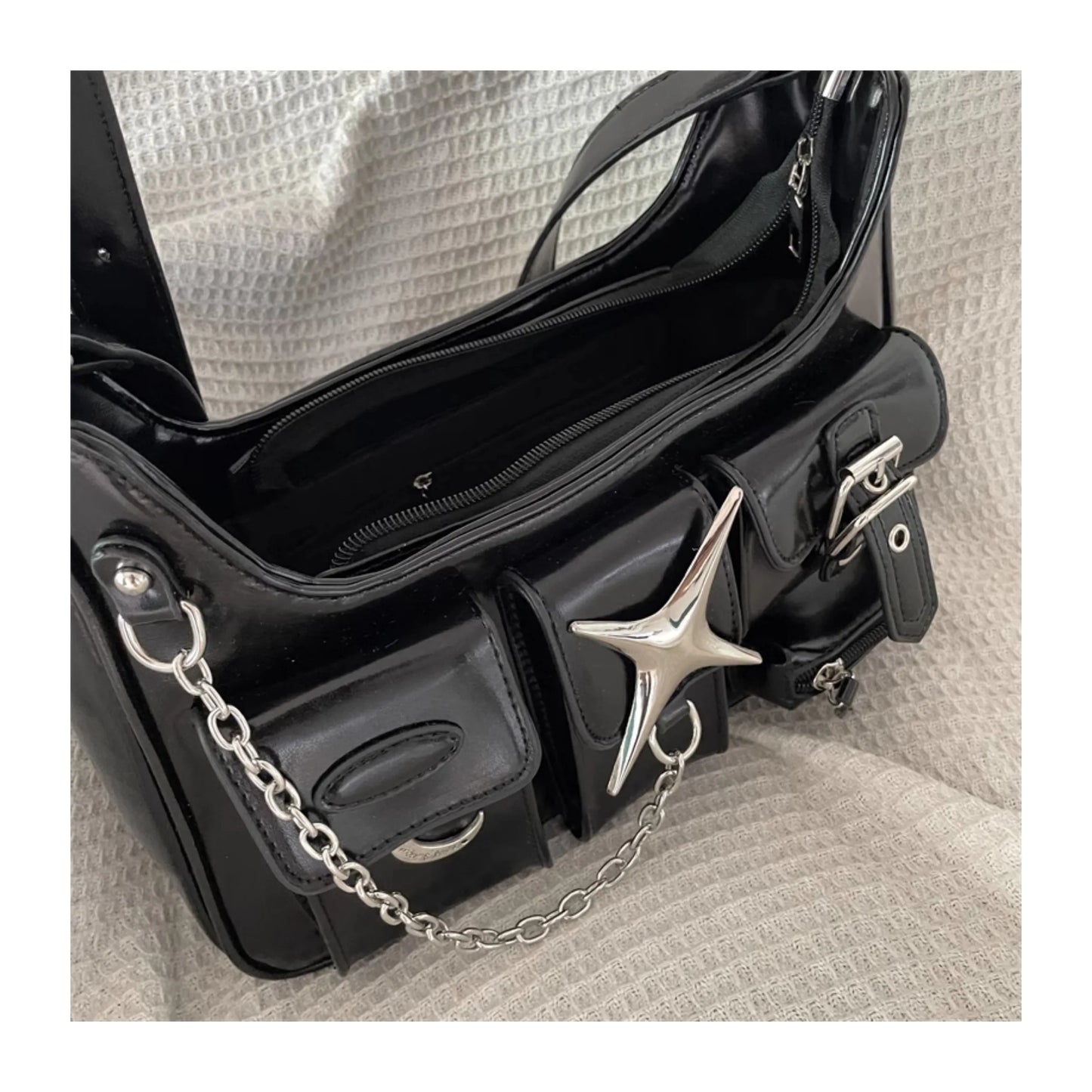 Gothic Y2K Shoulder Bag - Yurei Works