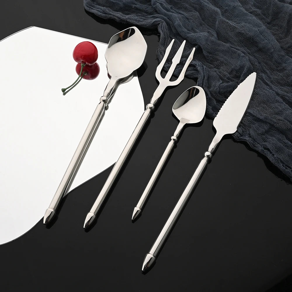 Black Stainless Cutlery Set - Yurei Works