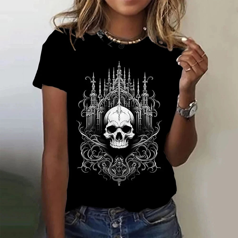 Vintage Skull Tee - Horror T Shirt