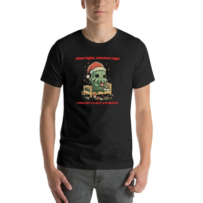 Cute Santa Claus Cthulhu T-Shirt - Men’s Casual Graphic Tee for Summer - Yurei Works