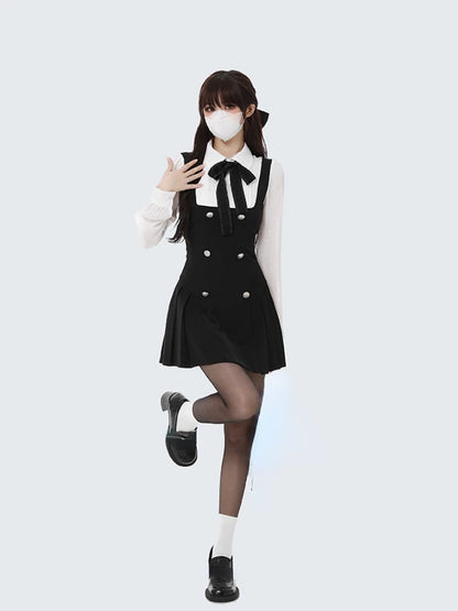 Chic Bow Mini Dress - Yurei Works