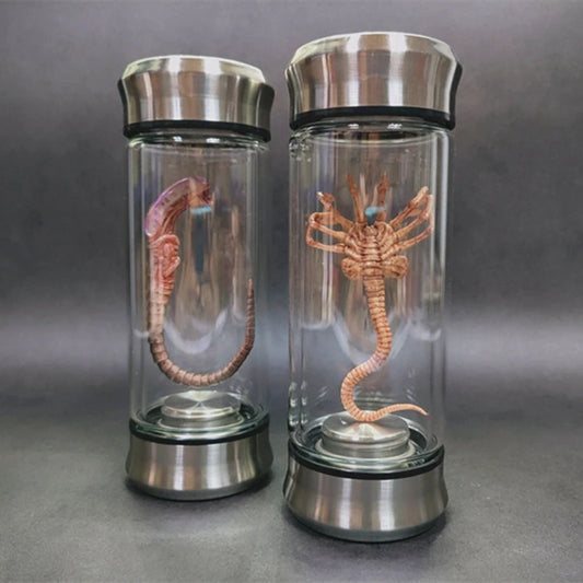 Alien Jar Xenomorph Specimen - Facehugger Embryo Glass Jar Movie Prop Replica - Yurei Works