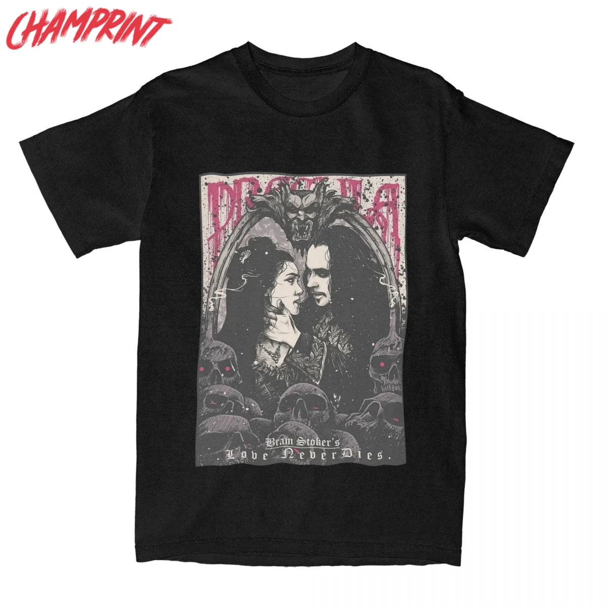 Timeless Dracula Men's Cotton Tee - Yurei Works