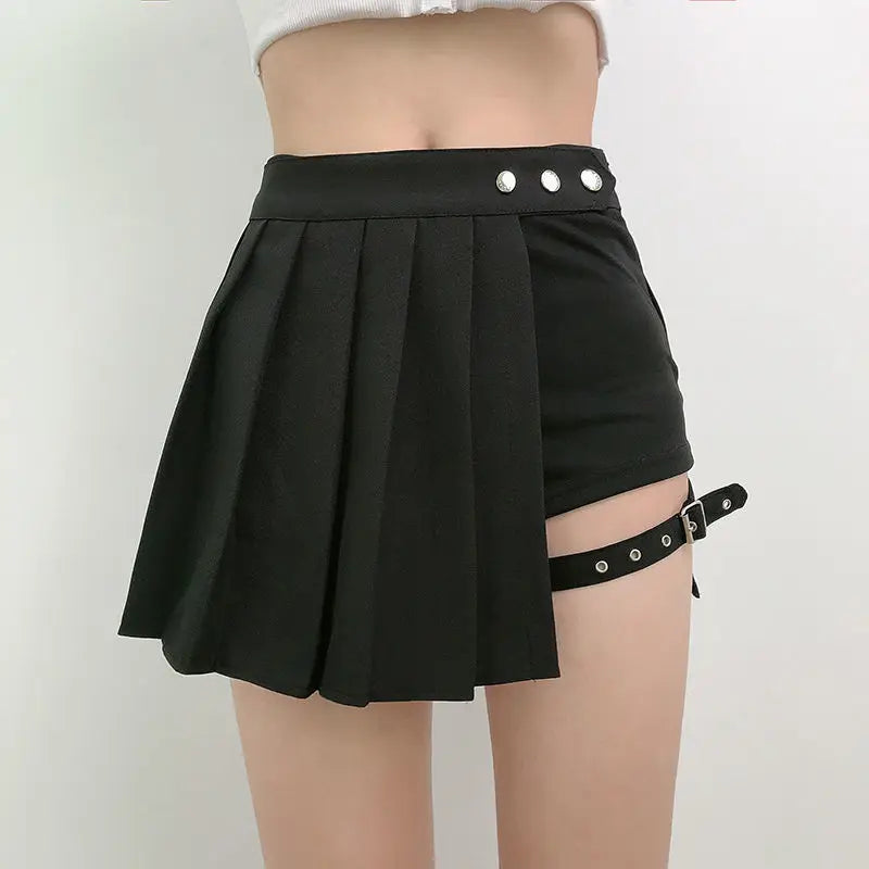 Punk Gothic Mini Skirt - Yurei Works