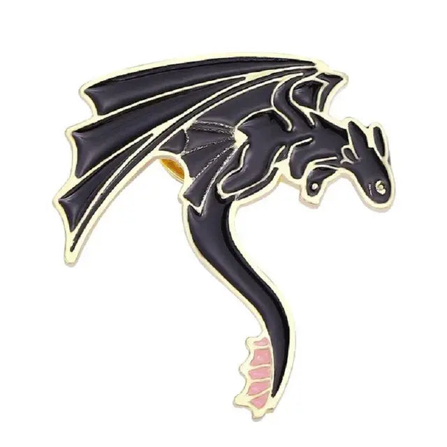 Monster Dragon Enamel Pins - Yurei Works