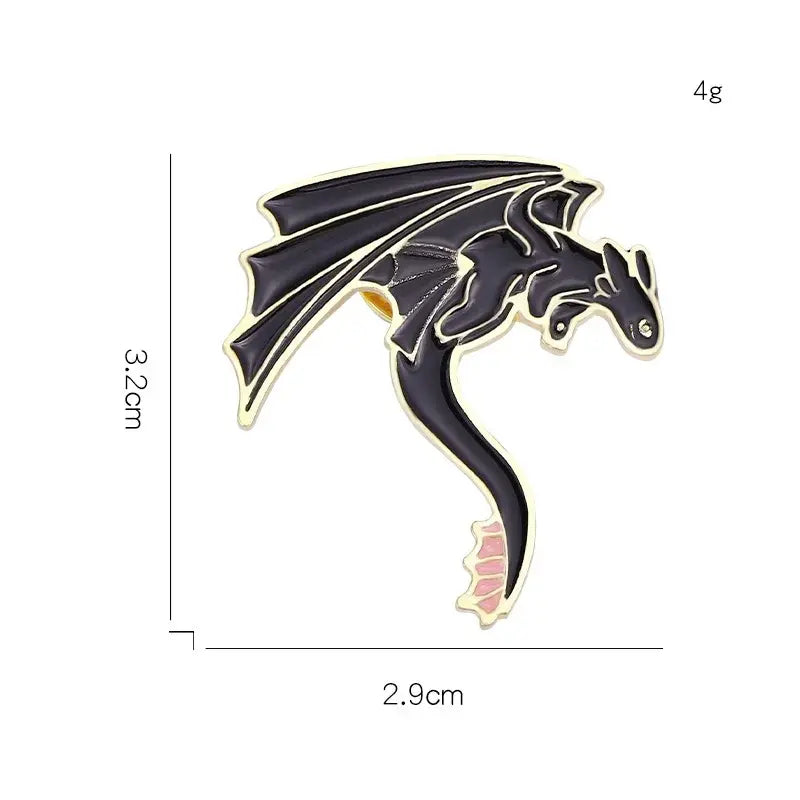 Monster Dragon Enamel Pins - Yurei Works