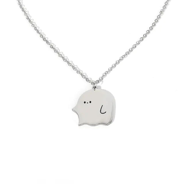 Cute Ghost Little Monster Necklace - Yurei Works