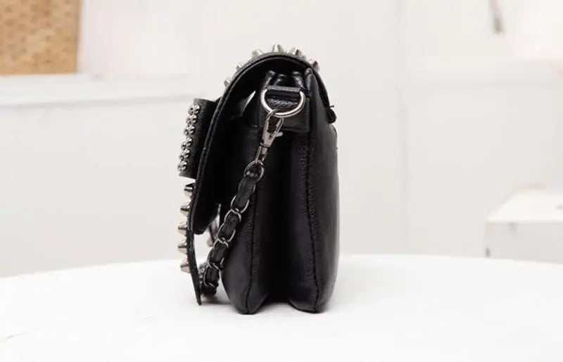 Gothic Skull Rivet Bag - Yurei Works