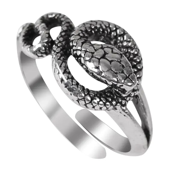 Punk Goth Snake Ring - Yurei Works