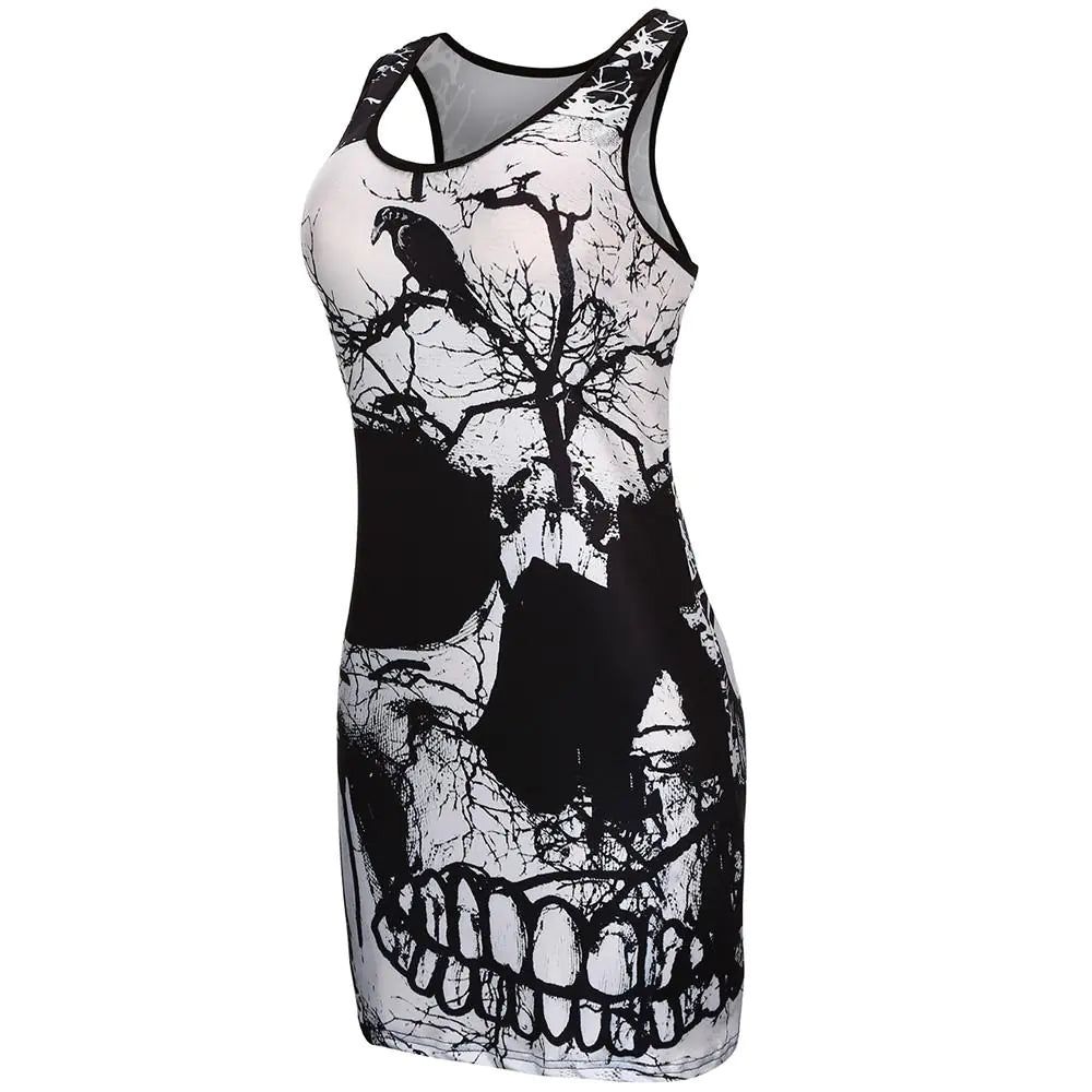 Women Raven & Skull Dress - Yurei Works