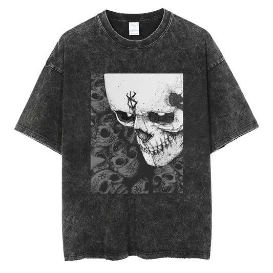 Anime Berserk Skull  Print T Shirt - Yurei Works