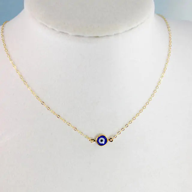 Vintage Evil Eye Pendant Necklace - Yurei Works