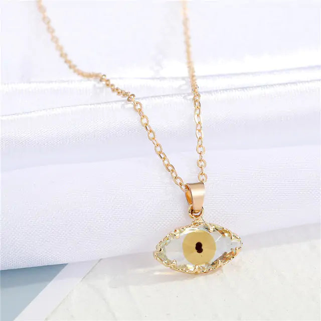 Vintage Evil Eye Pendant Necklace - Yurei Works