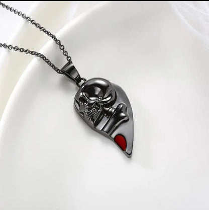 Magnetic Skull Hearts Pendant - Yurei Works